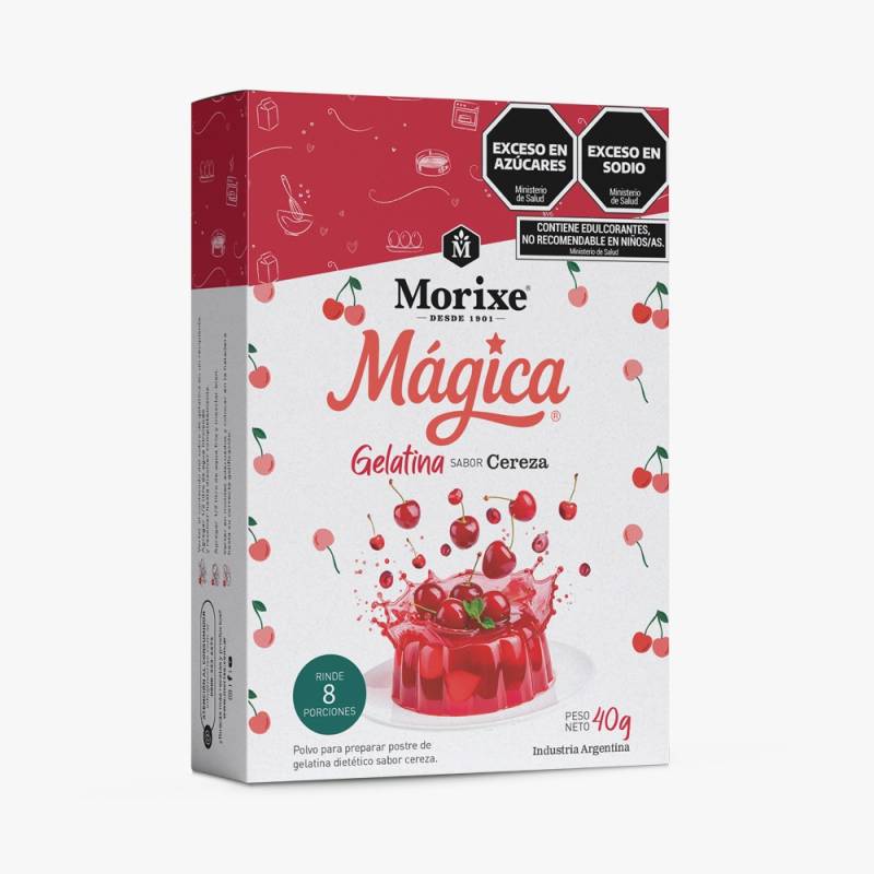 Gelatina Morixe Magica Frutilla 12X40Grs
