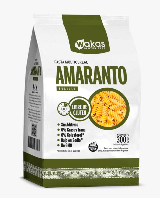 Fideos Wakas Amaranto 12Ux300 Grs