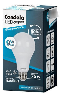 Lampara Led Candela 10W X5U Fria