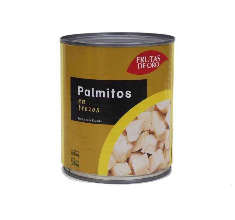 Palmitos En Trozo Fruta De Oro 6U X 400G