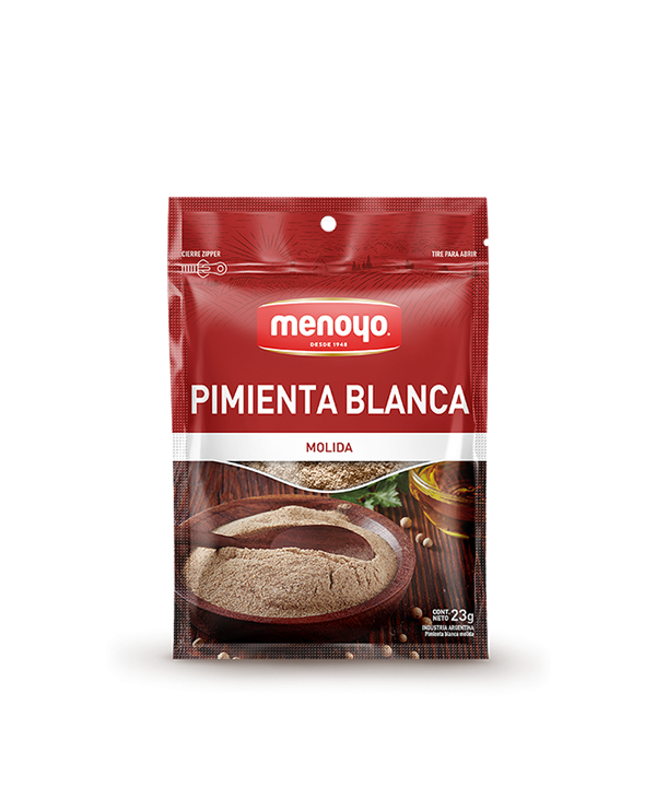 Pimienta Blanca Molida Menoyo 10Ux25Grs