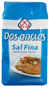 Sal Dos Anclas Fina 12U X 500G Paq