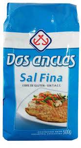 Sal Dos Anclas Fina 12U X 500G Paq