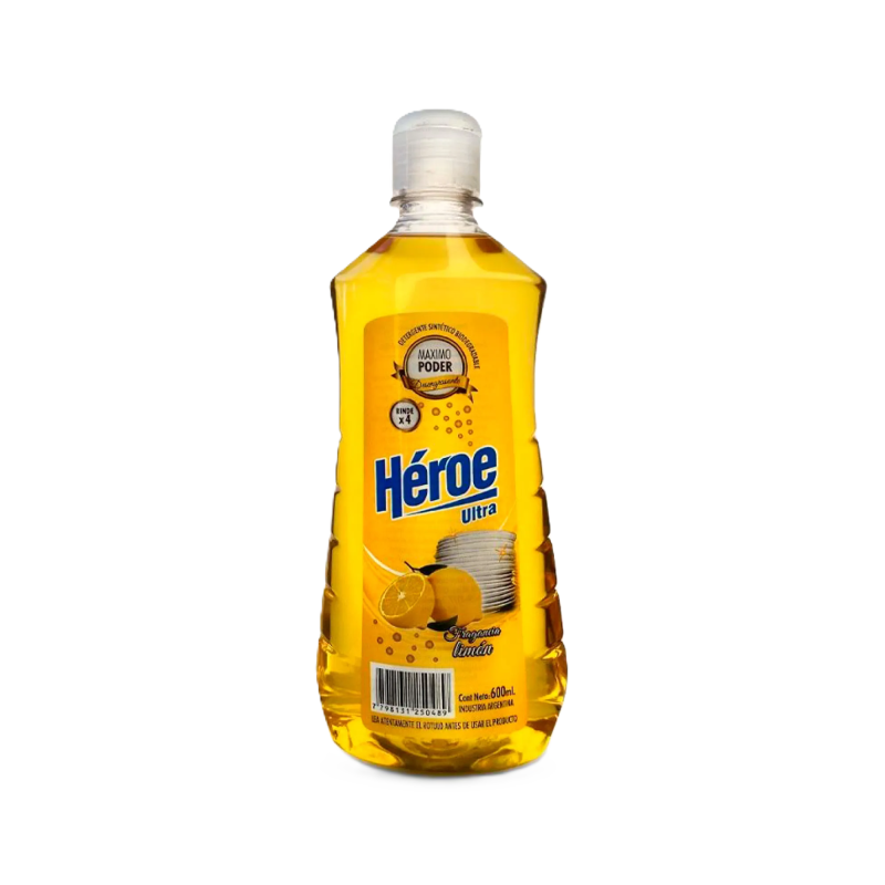 Heroe Detergente Ult Limon 12X600 Cc
